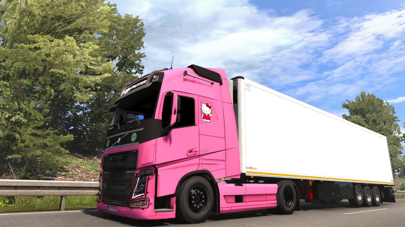 ETS2 - Hello Kitty Skin (1.38.x)