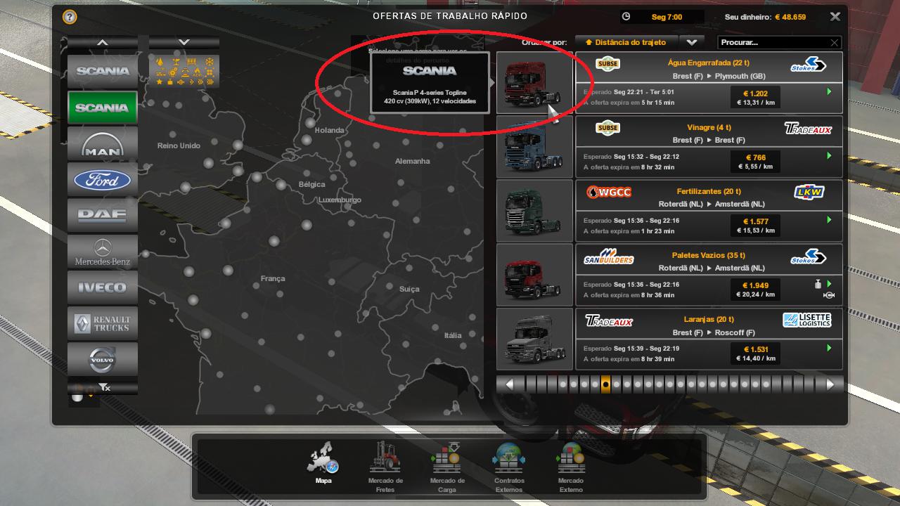 ETS2 - Quick Jobs for Scania P-4 Series (1.39.x)