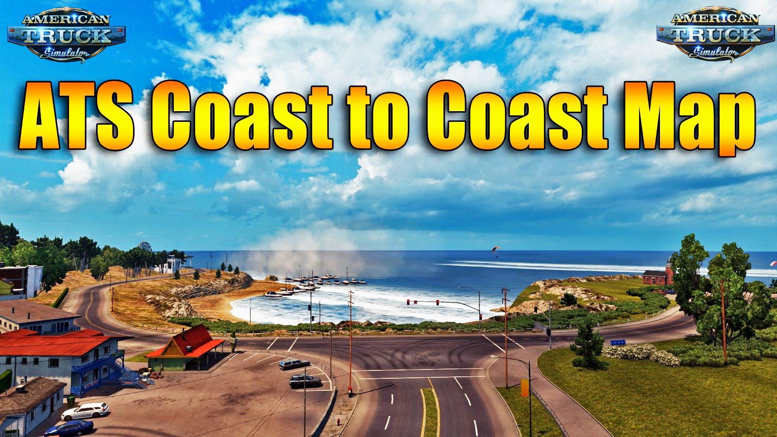 ATS Coast to Coast Map V2.12 (1.38.x) American Truck Simulator