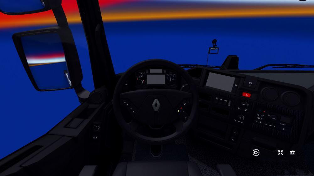 ETS2 - Renault T Dark Interior Update (1.37.x)