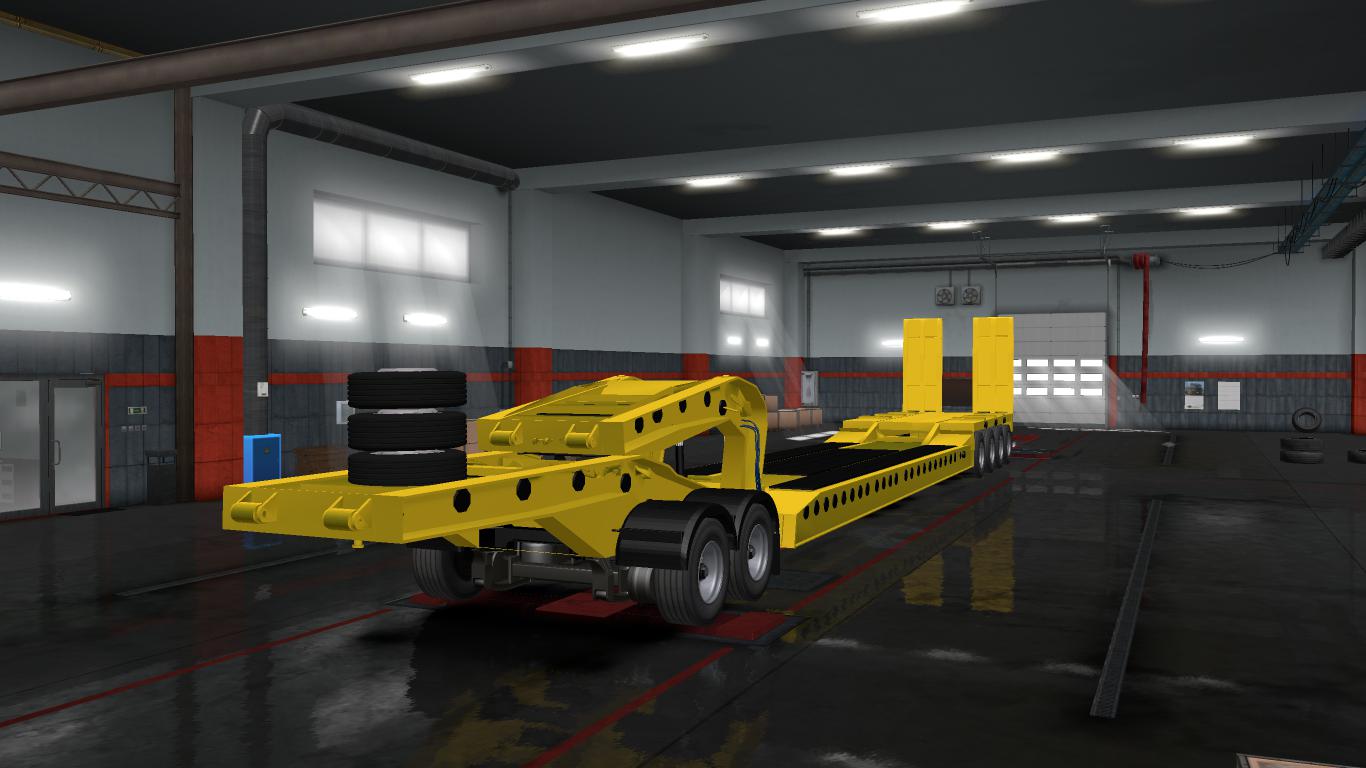 ETS2 - Flatbed Trailer 4 Axles v1.6 (1.35.X)