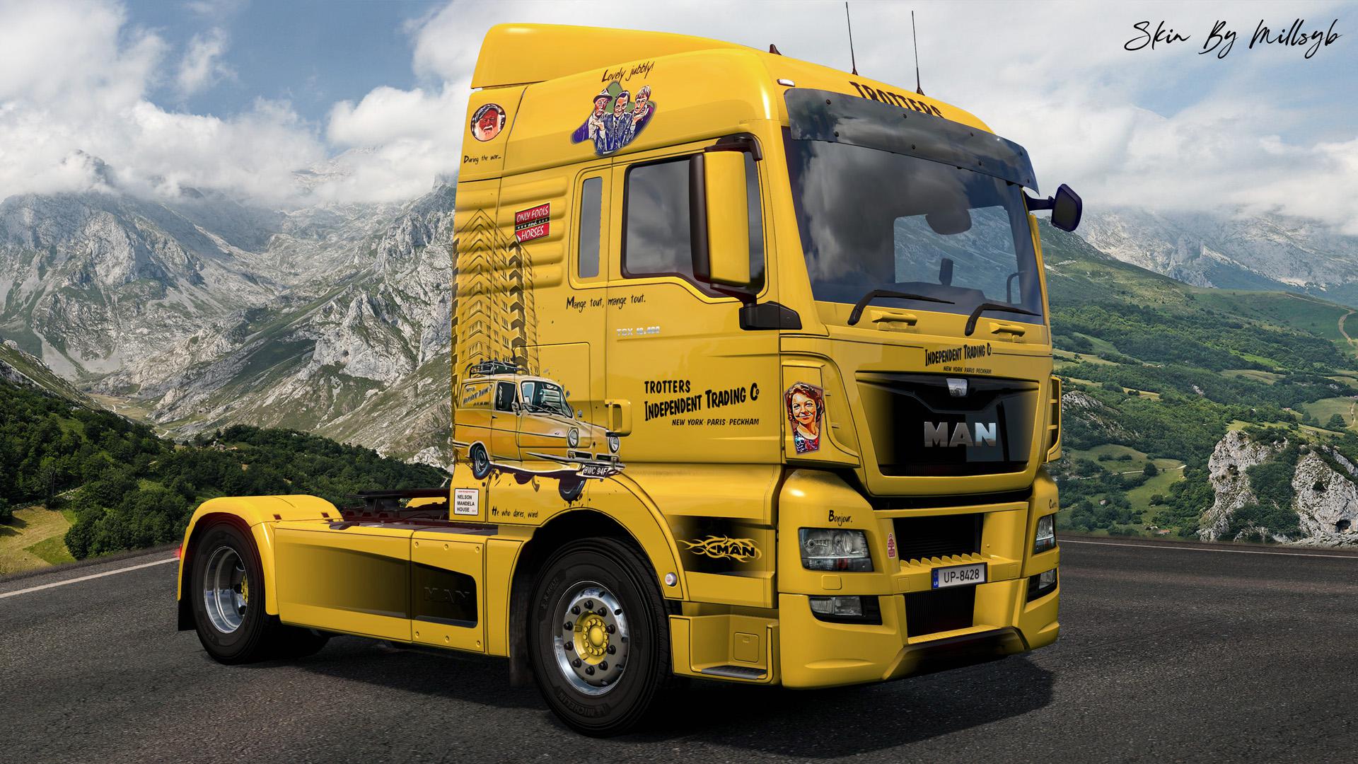 ETS2 - Man TGX E6 Only Fools & Horses Skin V1.0 (1.36.x)