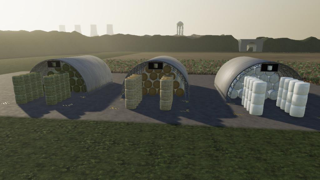 FS19 - Round Bale Storages V1.0