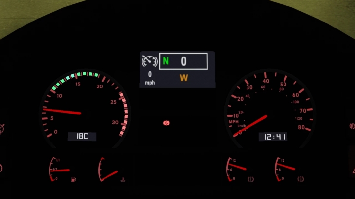 ETS2 - Man Tga Custom Dashboard V1.0 (1.40.x)