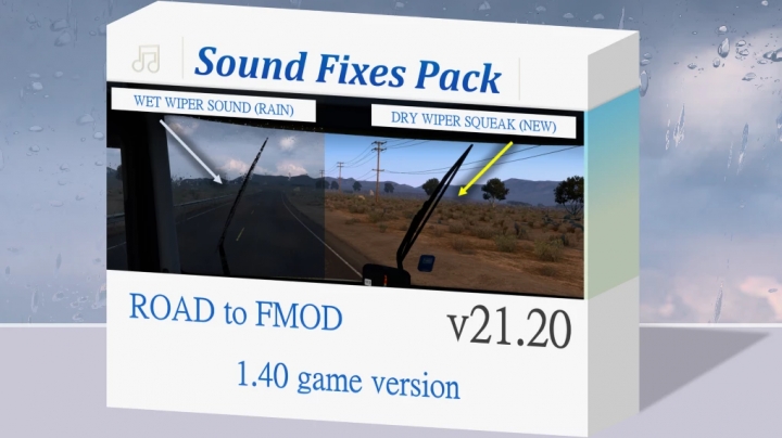 ETS2 - Sound Fixes Pack V21.20 (1.40.x)