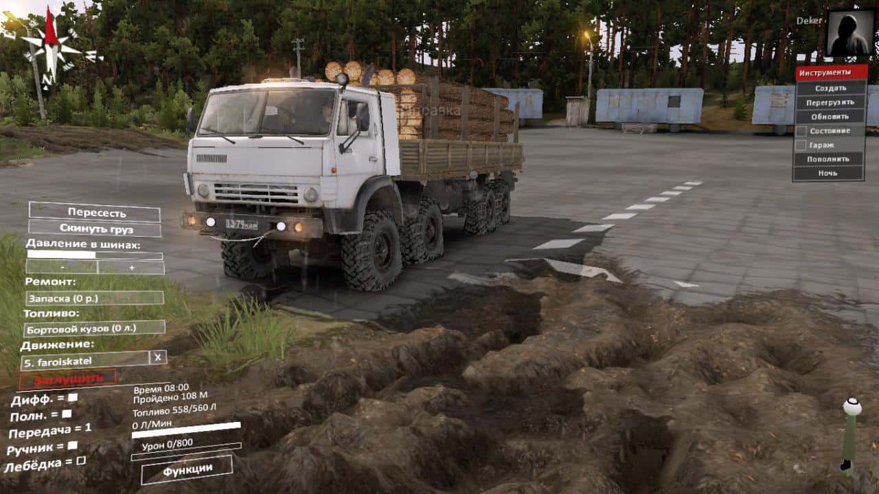 Spintires - Kamaz-6350 Truck V1