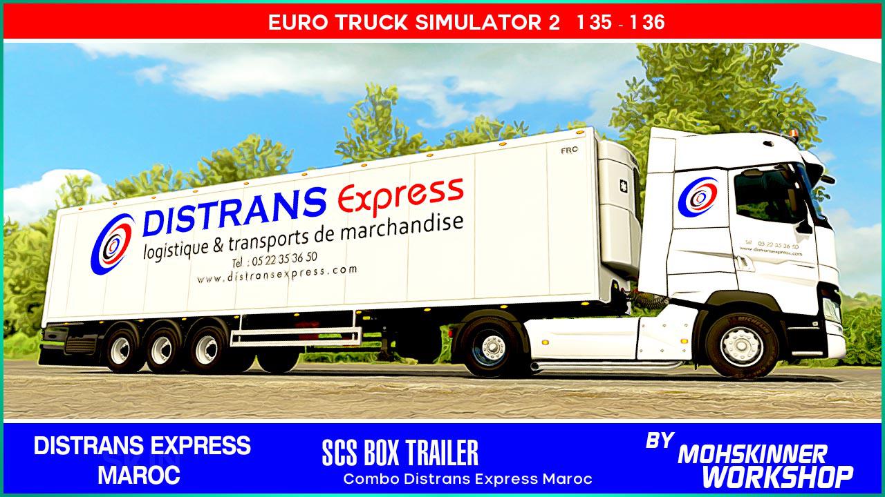 ETS2 - Distrans Express Maroc Combo Skin (1.36.x)