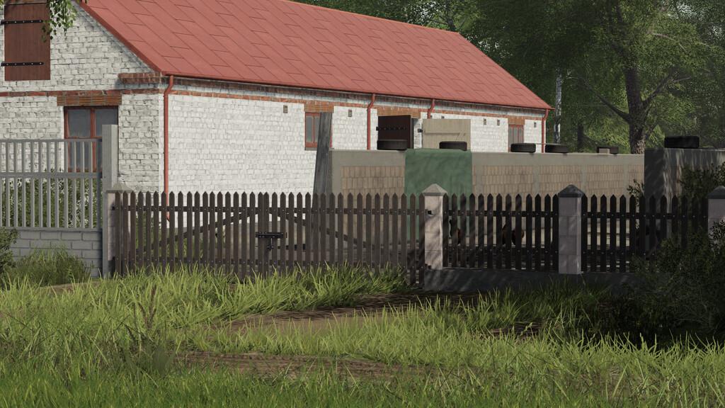 FS19 - Brick Fence And Gates V1