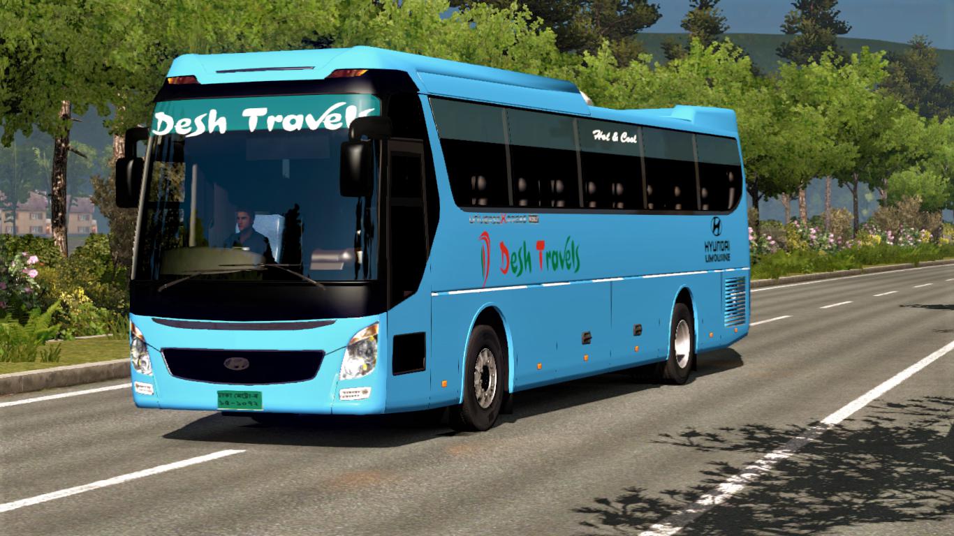 ETS2 Hyundai UXN CBU Bus V2.0 (1.36 1.37) Euro Truck