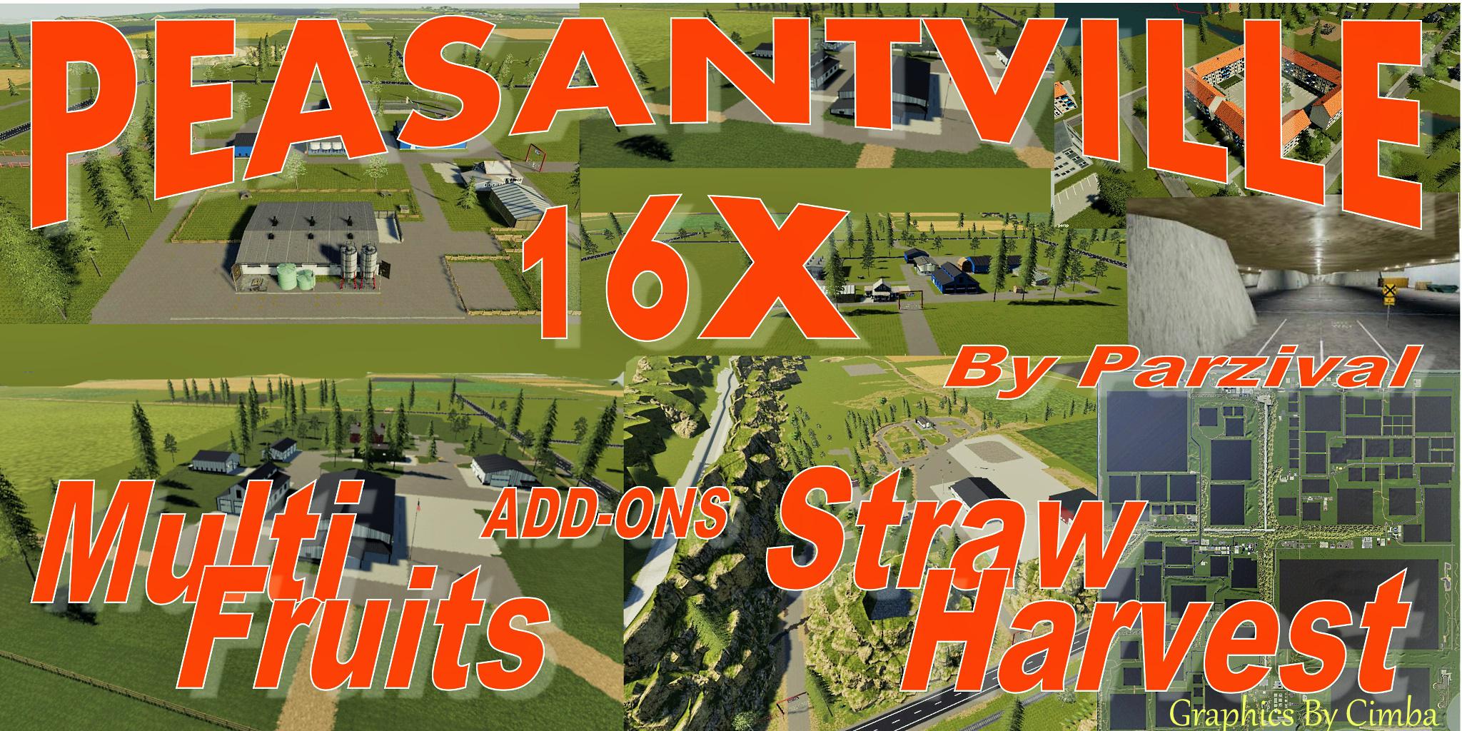 FS19 - Peasantville 2 16X Production Multifruit V2.3