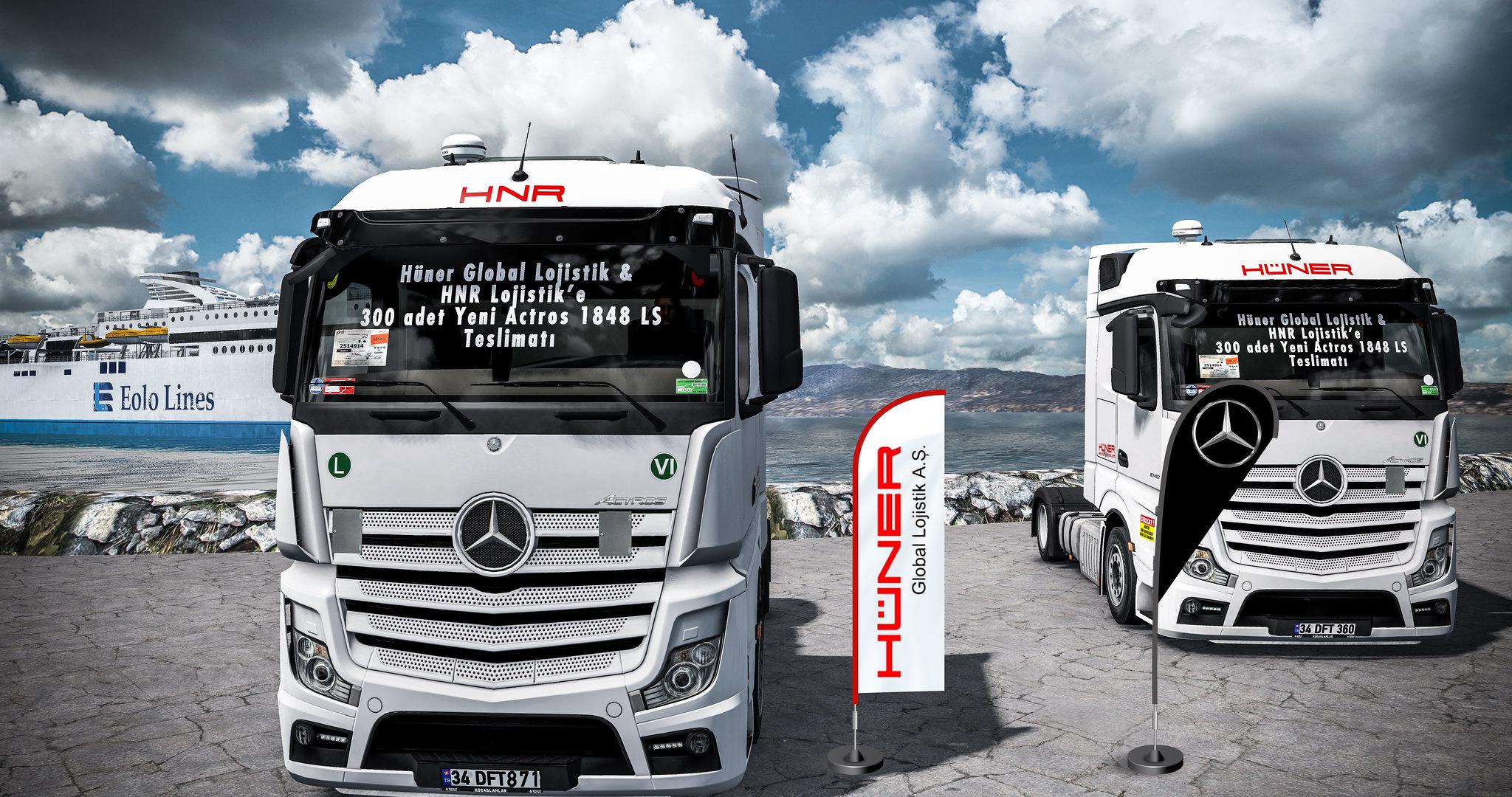 ETS2 - Renault T HNR & HUNER Skin V1.0 (1.38.x)