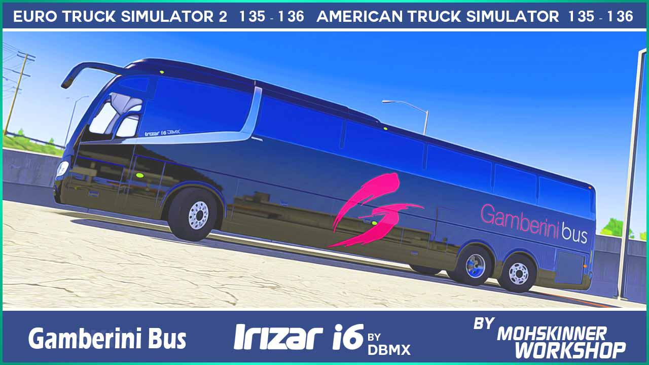 ETS2 - Irizar i6 Gamberini Bus Skin (1.36.x)