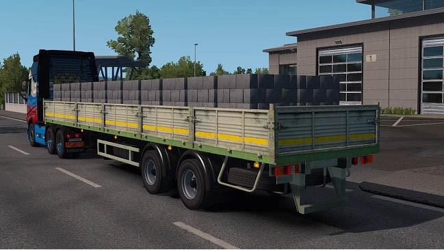 ETS2 - Maz Flatbed Trailer in Ownership (1.35.X)