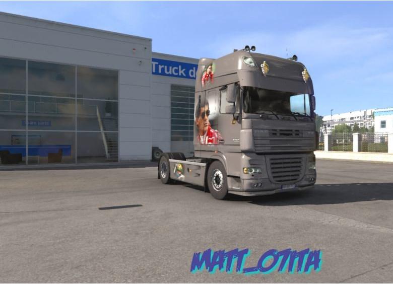 ETS2 - Daf Xf 105 Senna Edition Metallic Skin V1.0 (1.38.x)