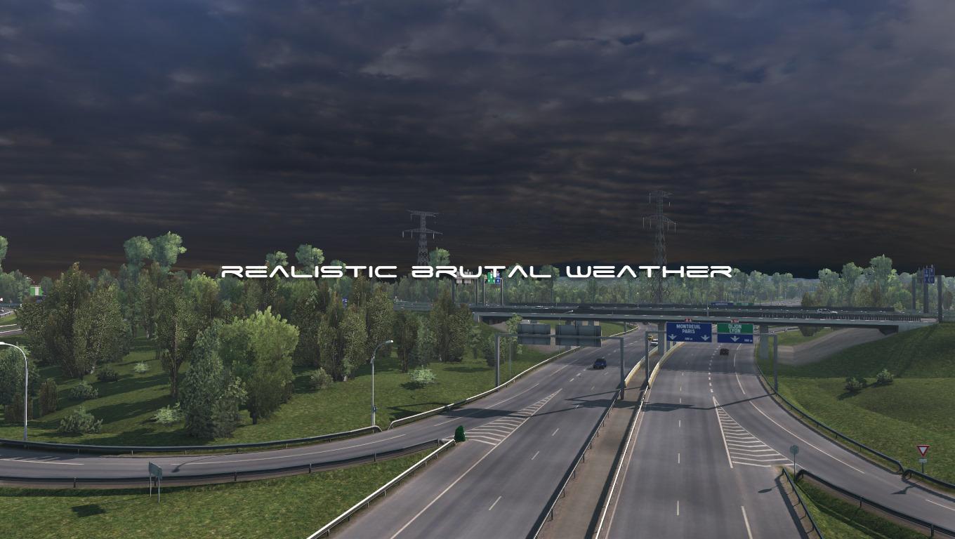 ETS2 - Realistic Brutal Weather V5.4 (1.38.x)