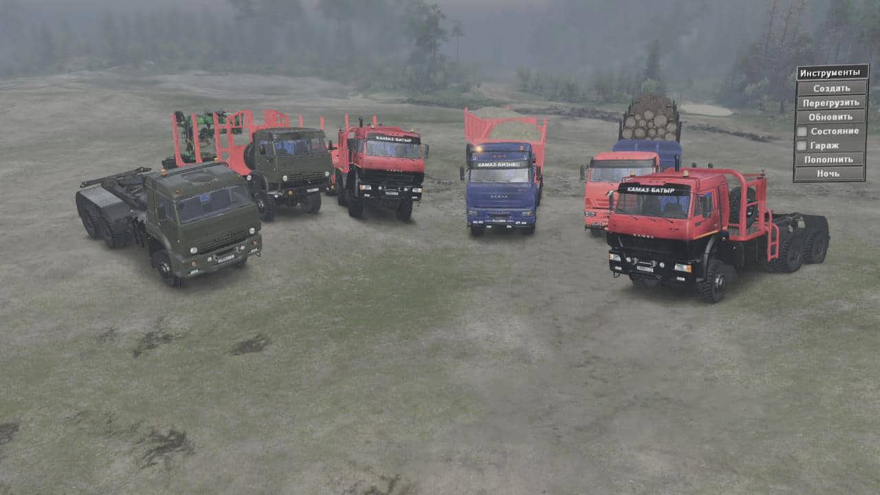 Spintires - Kamaz 65225 And 65228 Truck V1