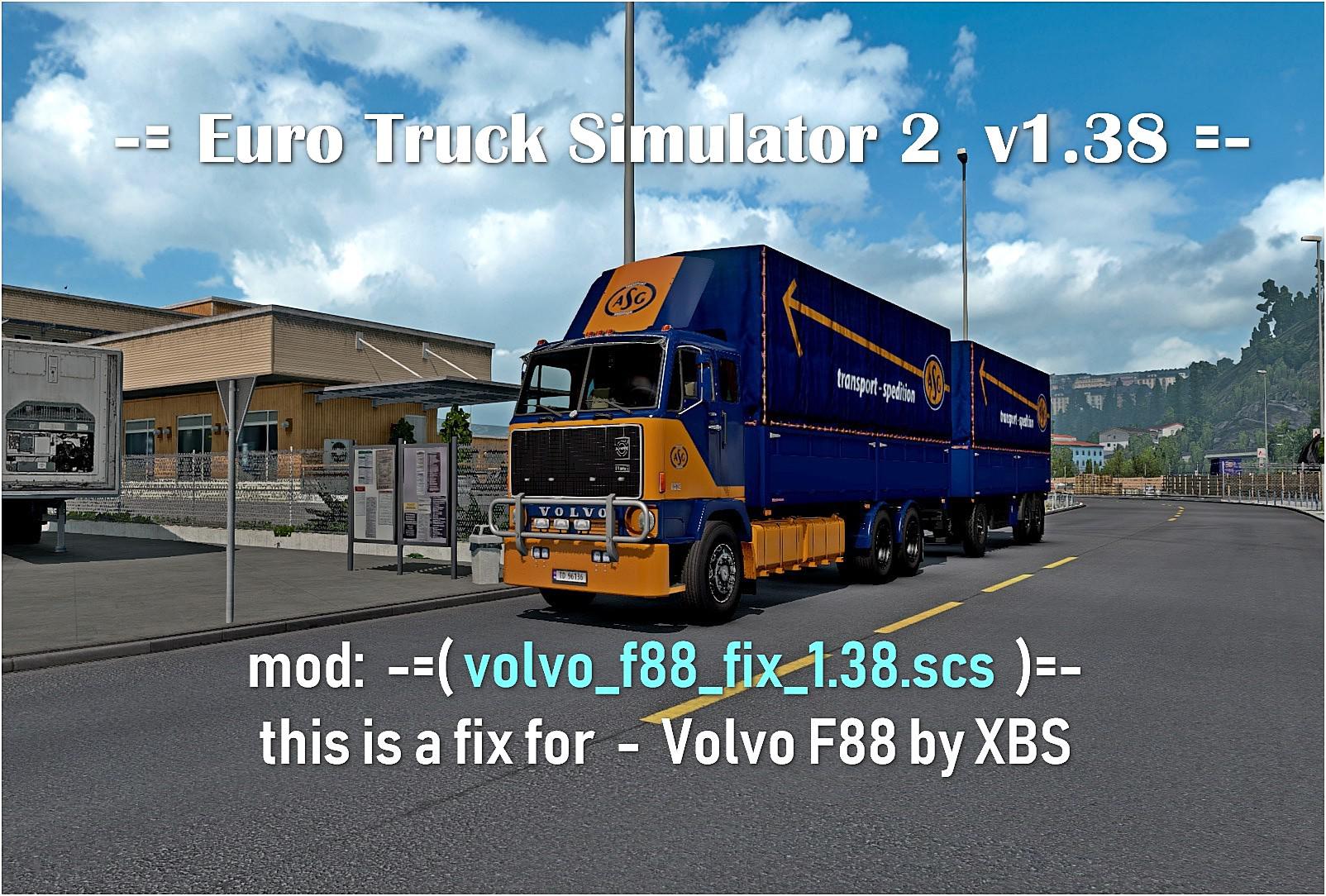 ETS2 - Volvo F88 Fix (1.38.x)