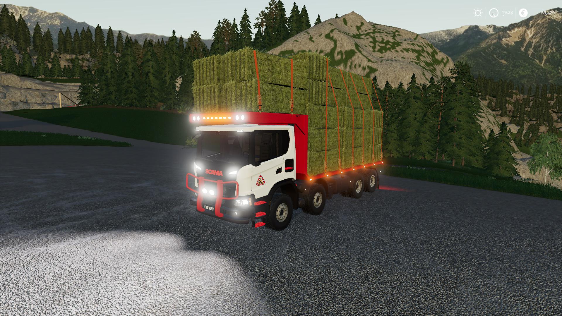 FS19 - Scania XT 8x8 Flat Bed V1.0