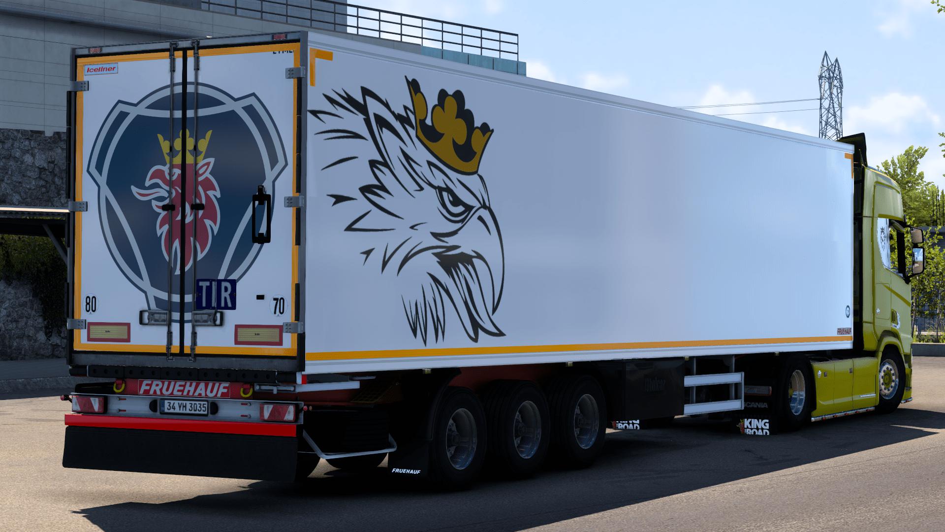 ETS2 - Fruehauf Iceliner Trailer with Scania Skin (1.40.x)