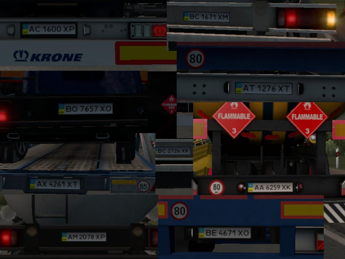 ETS2 - Fixed Ukrainian License Plates for ProMods 2.43 (1.36.x)