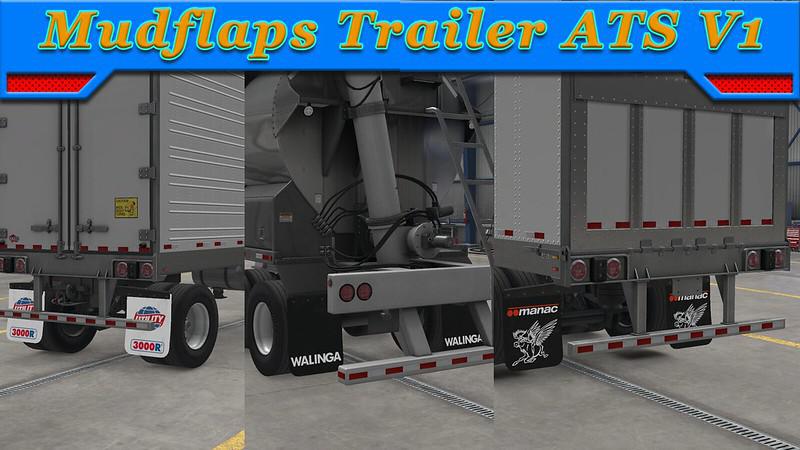 ATS - Mudflaps Trailer V1.0 (1.37.x)