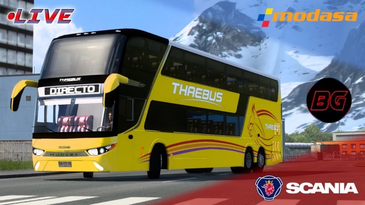 ETS2 - Modasa Zeus 3 6x2 Bus Mod (1.41.x)