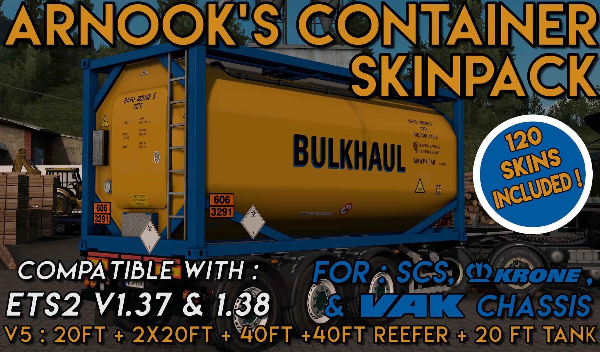 ETS2 - SCS Containers Skin Project V5.1 (1.37 - 1.38)