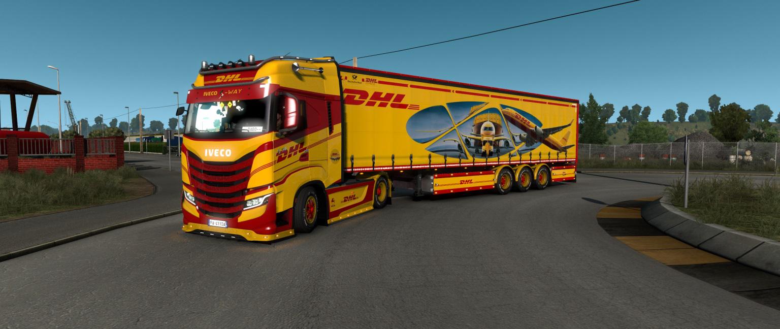 ETS2 - TNT DHL Trucks & Trailers Skin (1.38.x)