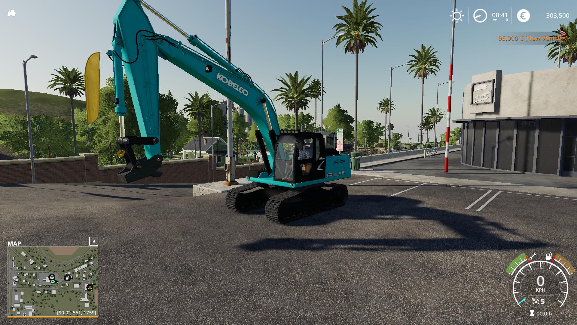 FS19 - Kobelco SK210 V1.0