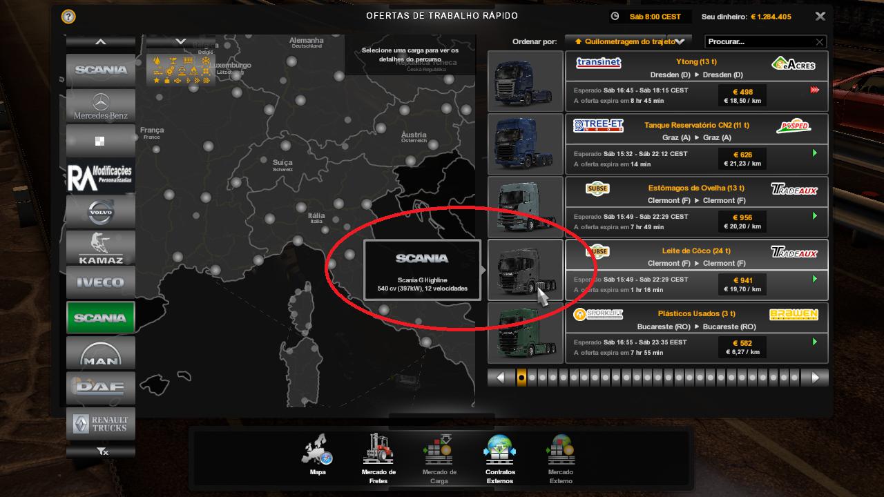 ETS2 - Quick Jobs for Scanias P and G Eugenie V1.0 (1.36.x)