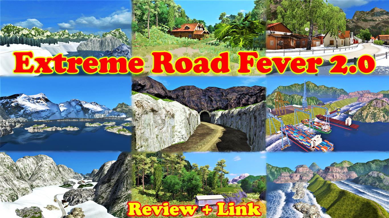 ETS2 - Extreme Road Fever V2 ERF Map (1.36 - 1.37)