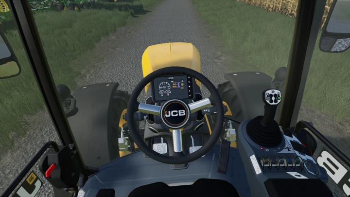 FS19 - JCB Chrome Steering Wheel (Prefab) V1.0