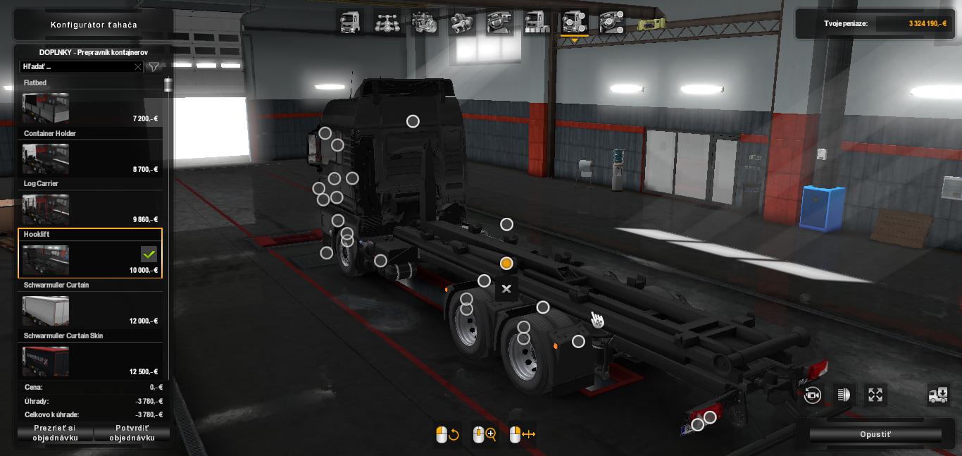 ETS2 - DIN Containers for MADster Man Tgx E6 V1.0 (1.36.x)