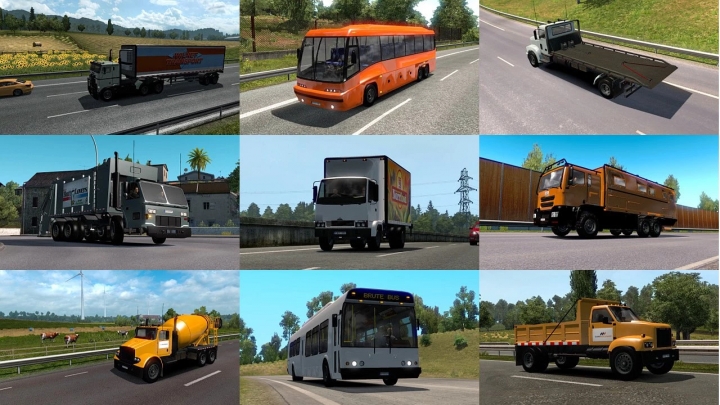 ETS2 - Traffic Pack with Trucks and Buses from GTA 5 (1.41.x)