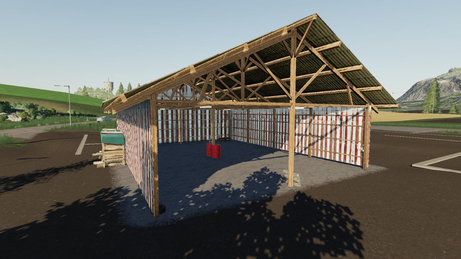 FS19 - Hangar Bois Metal V2.0