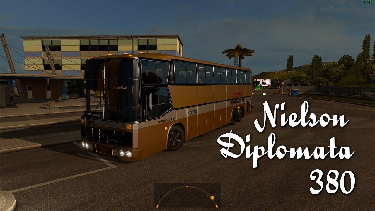 ETS2 - Nielson Diplomata 380 6x2 Bus Mod (1.35.x)