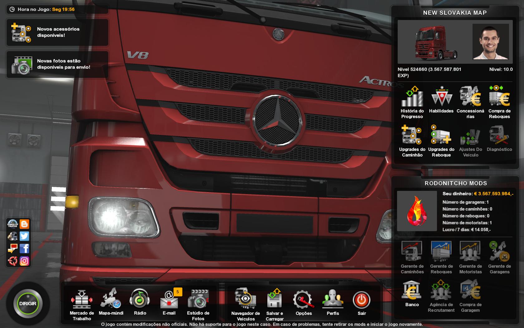 ETS2 - Profile New Slovakia Map (1.35.X)