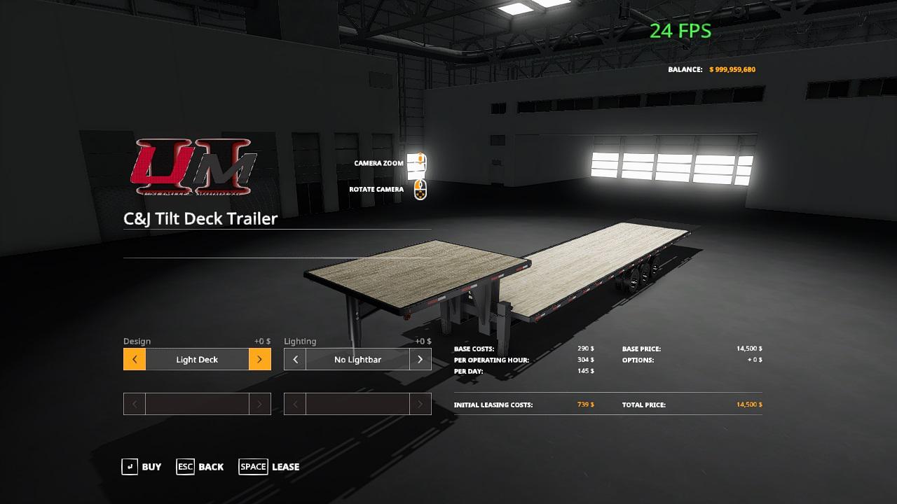 FS19 - CJ Tilt Deck V2.0