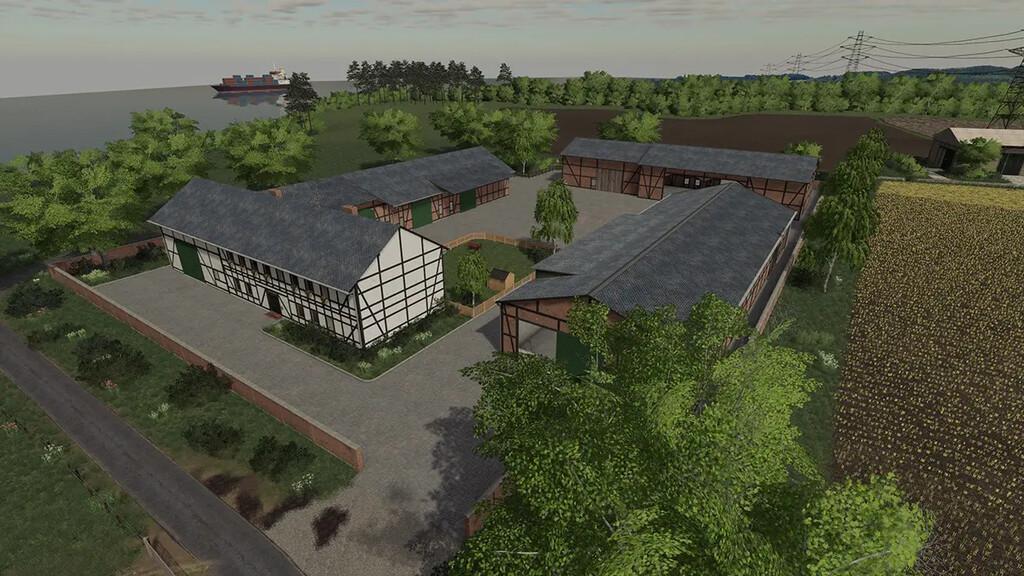 FS19 - Half-Timbered Building Set V1.0