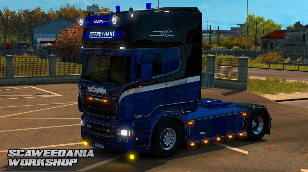 ETS2 - Scania RJL Jeffery Hart Skin V1.0 (1.36.x)