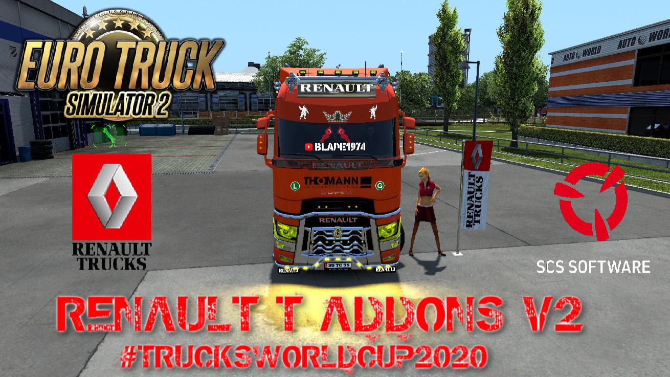 ETS2 - Renault T Addons V2.1 (1.37.x)