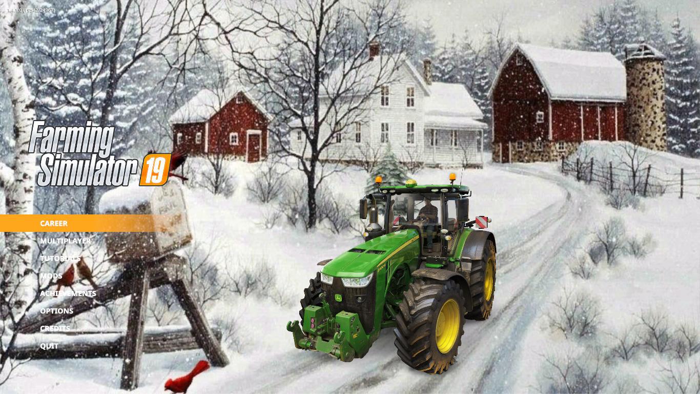 FS19 -  Winter Farm Menu Background V1.0