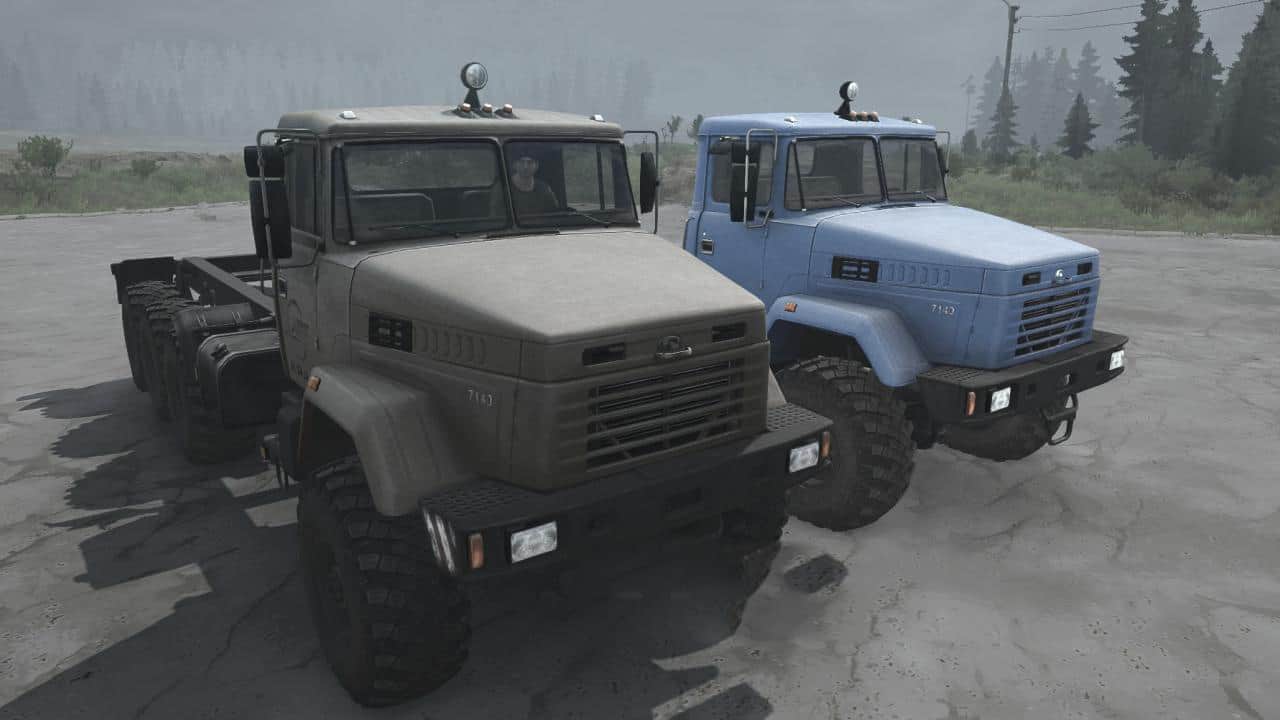 Spintires:Mudrunner - KrAZ-7140H6 Truck V24.11.19