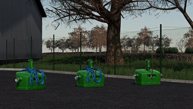 FS19 - John Deere 900 Kg Weight V1