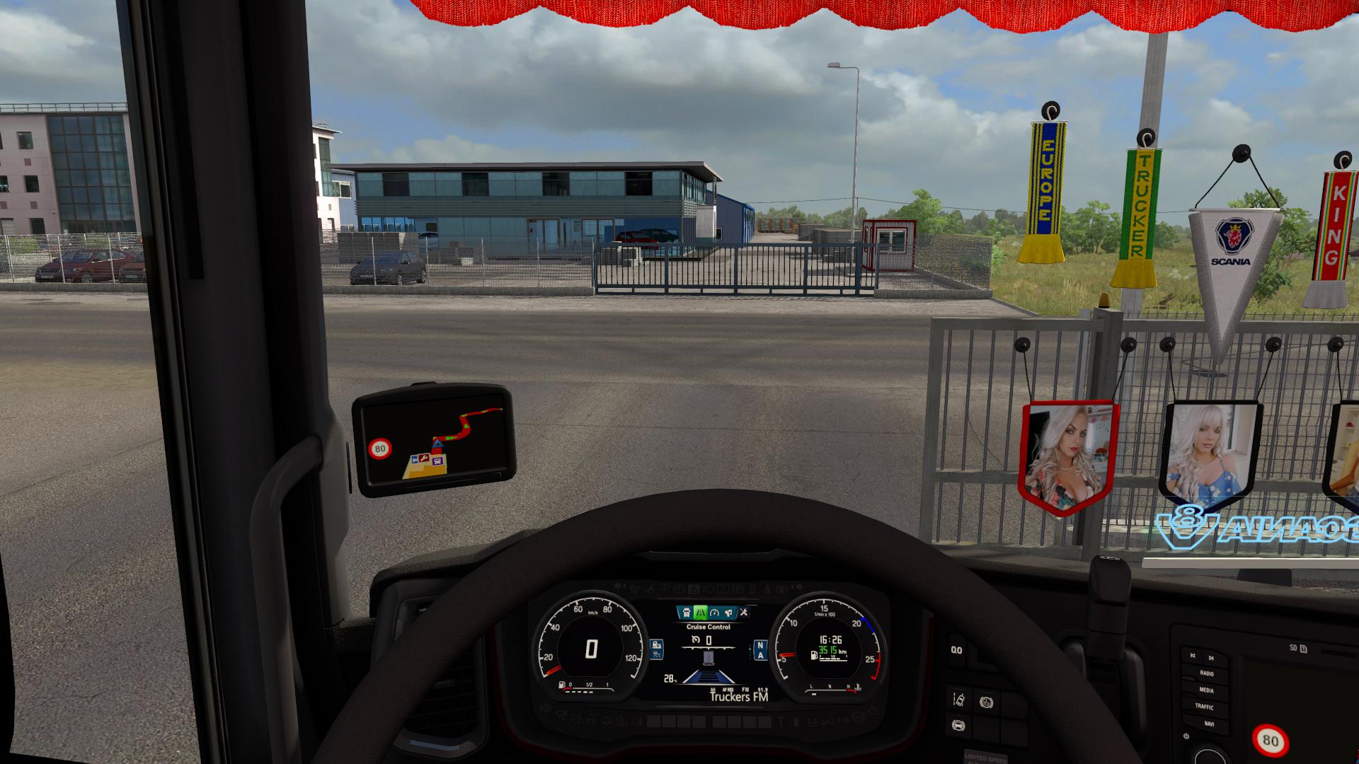 ETS2 - Truckers FM Scania 2016 Dashboard V1.0 (1.37.x)