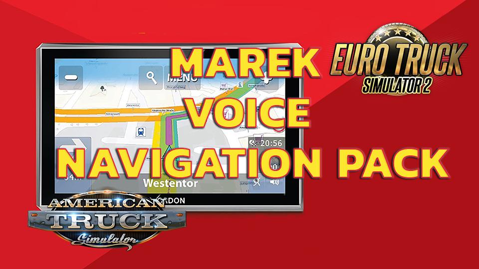 ETS2 - Marek Voice Navigation Pack V1 (1.38.x)