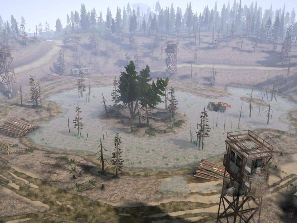 Spintires:Mudrunner - Sandy Ditch Map V1