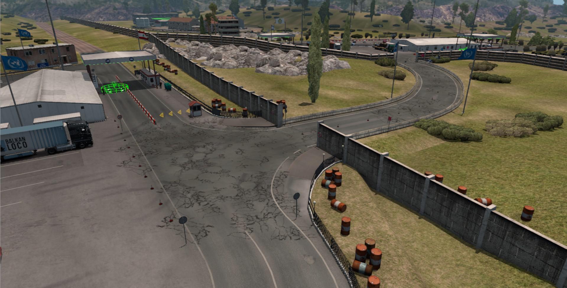 ETS2 - Open Border Israel Lebanon Promods 2.51 V1.00 (1.39.x)