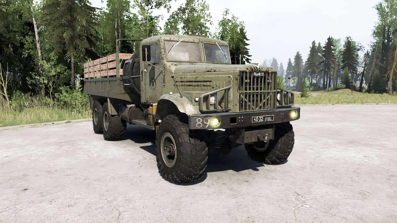 Spintires:Mudrunner - KRAz 255 6x6 Truck