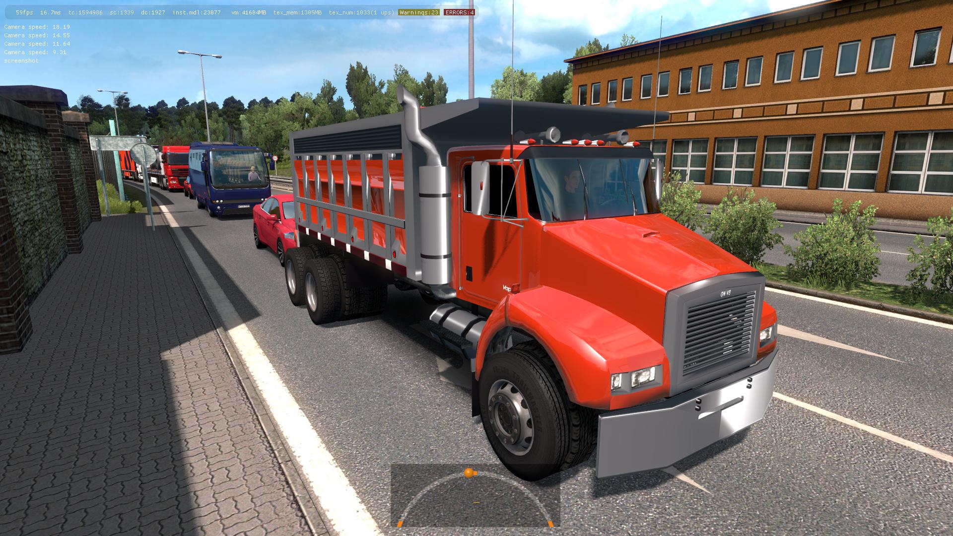 ETS2 - Benson V8 Dump Truck from GTA4 in Traffic Mod (1.35.X)